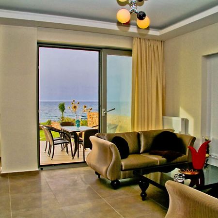 Sea View Beachfront Villa Peri Gouves Exterior foto